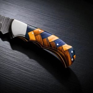 Damascus Blade Pocket Knife